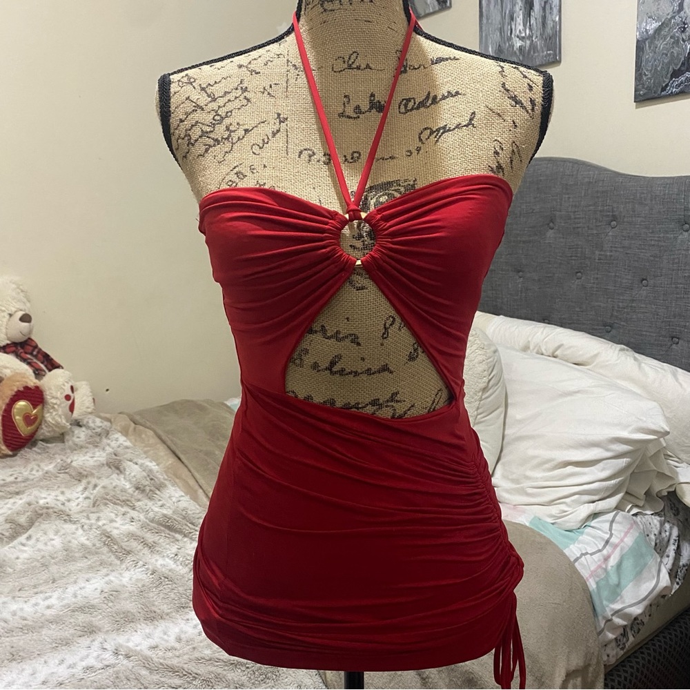 Red sexy dress